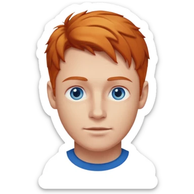 Why is he blonde make him ginger sticker