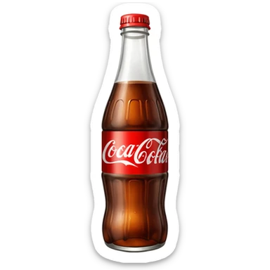 Coke glass bottle sticker