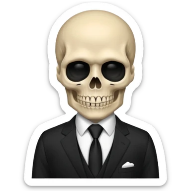 manny calavera from grim fandango sticker