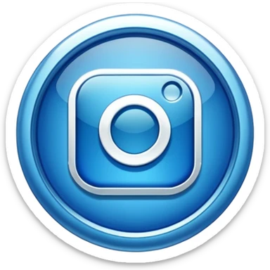 Instagram verified account badge, also known as the blue tick. sticker