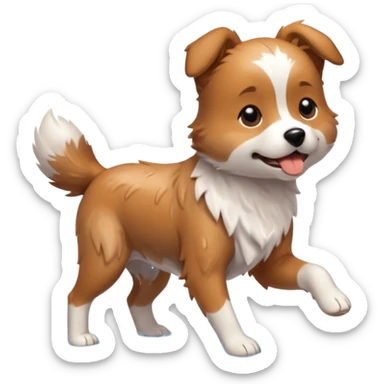 dog shaking off water, like a blur of fur sticker