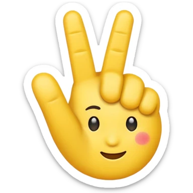I want an emoji with all the fingers up and only the middle finger on a 90 degree angle sticker