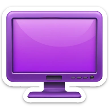 purple lcd monitor sticker