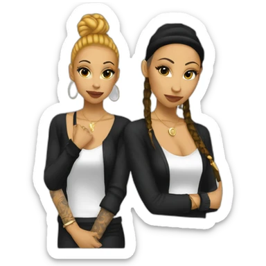 Nina sky 2000s sticker