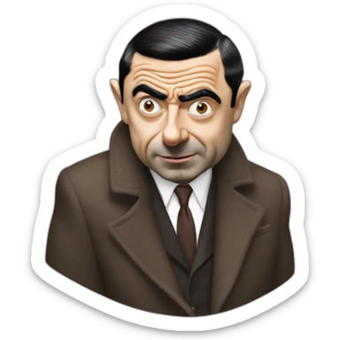 Mr bean wearing balenciaga sticker