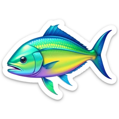 mahi mahi fish  sticker