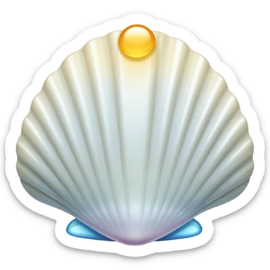 Coquille blanc sticker