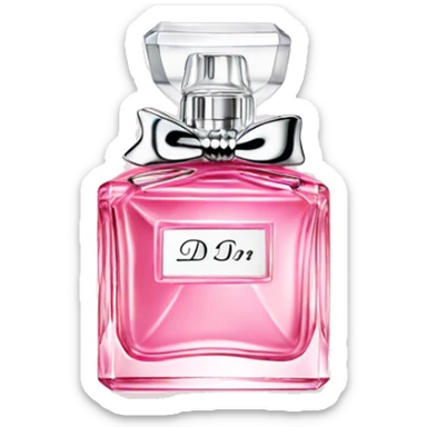Pink Dior perfume sticker