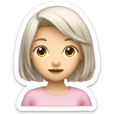 invisible anime girl with visible clothing sticker