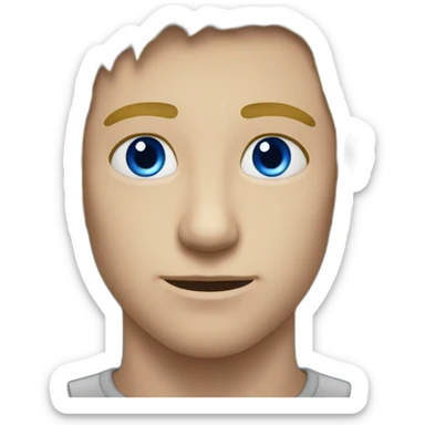 Homme noir aux yeux bleus  sticker