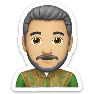 Uzbek-in-chapan sticker