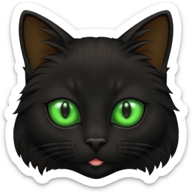 gato preto sticker