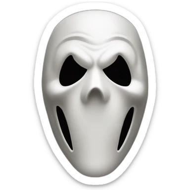Ghostface mask from Scream movies sticker