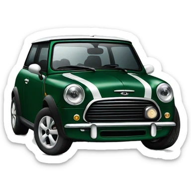 Mini cooper dark Green  sticker
