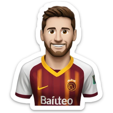 messi in galatasaray shirt sticker