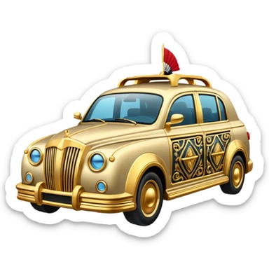 Egyptian STYLE car with Gold Details sticker