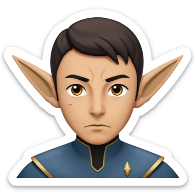 Star trek starfleet vulcan sticker