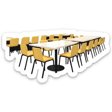 Corporate canteens as buildong sticker