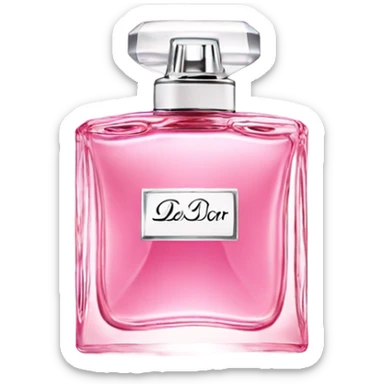pink dior perfume sticker
