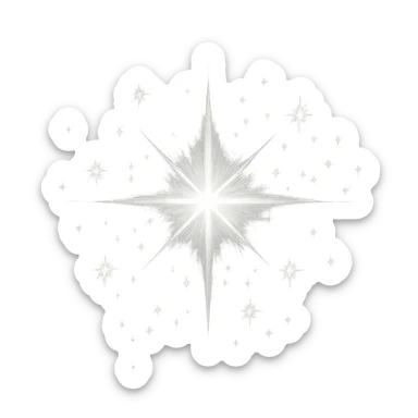sparkling object sticker
