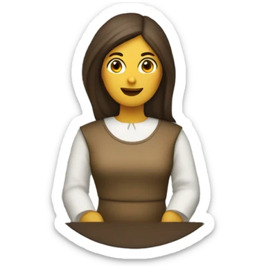 mujer samaritana de la biblia, con velo  sticker