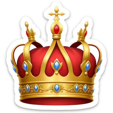 RED Crown King sticker
