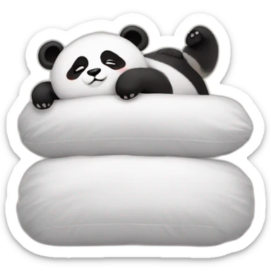 sleep panda sticker