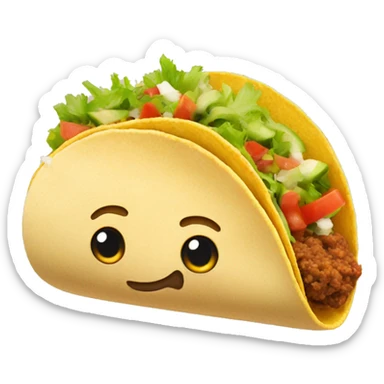 taco with wings sticker