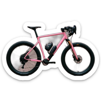 Canyon grizl pink bikepacking ortlieb sticker
