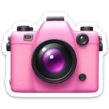 Pink camera  sticker