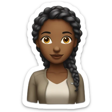 young black woman software engineer sticker