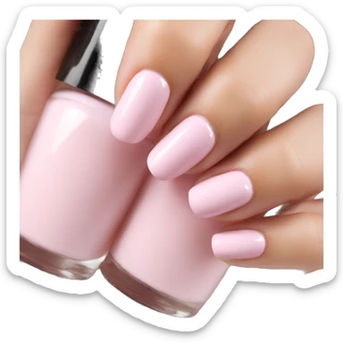 Light pink nails sticker