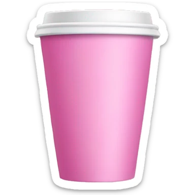 Pink cup sticker