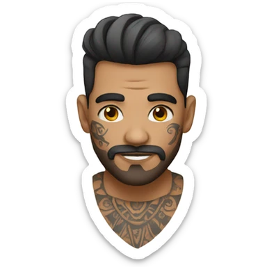 Hombre tatuado sticker