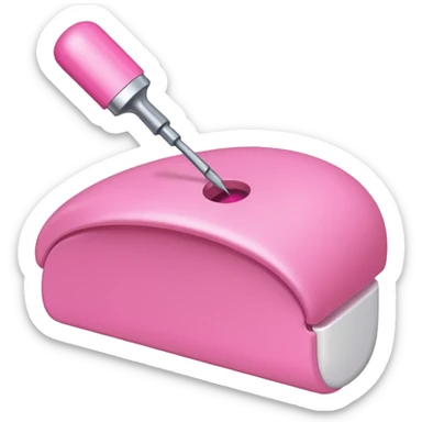 make a nail filing emoticon sticker