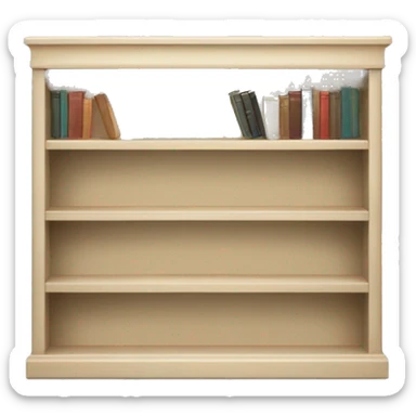 Light beige Bookshelf sticker