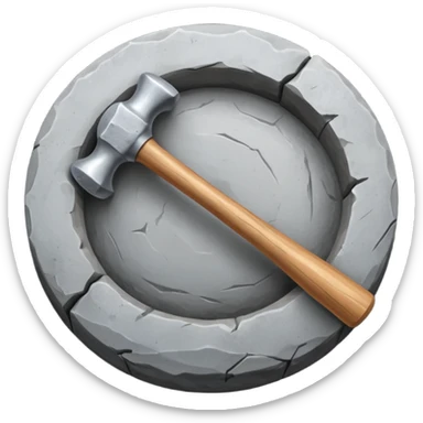 A round hammerstone used for breaking bones or shaping flint.






 sticker