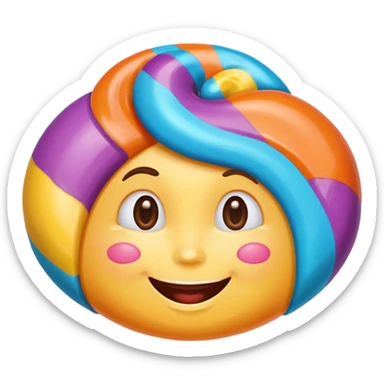 single charactarized personified candy sweet treat sticker