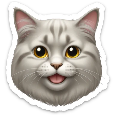 Asian Semi-longhair Cat sticker