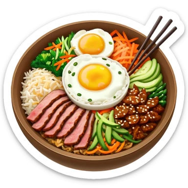 Create an emoji for Korean bibinba  sticker