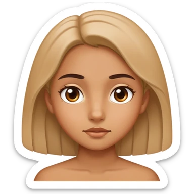 girl side eyeing sticker