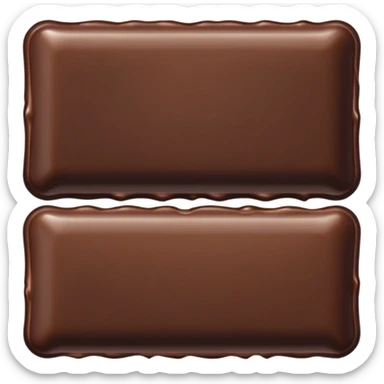 E from chocolate sticker