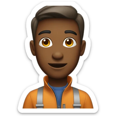 Food Delivery boy sticker