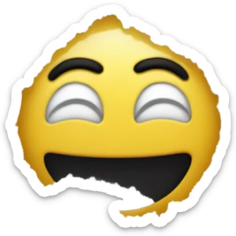 Sneezing emjoi with pile of salt sticker