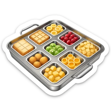 Food tray sticker