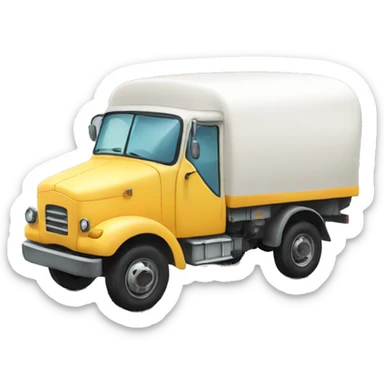 milk truck 2d with the work milk sticker