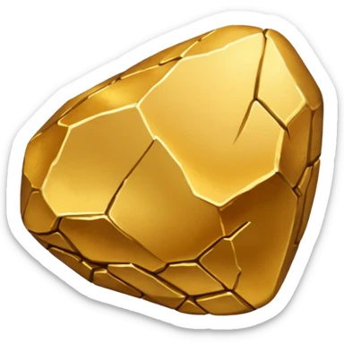gold nugget sticker