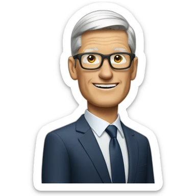 Tim Cook making presentation sticker