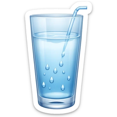freezing glass of water sticker
