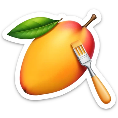 Quiero que me des un emoji de una brocha para maquillarse profesionalmente sticker